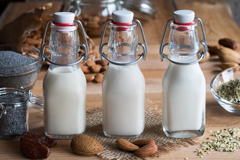  The Dairy Shoppe Heavy Glass Milk Bottles - Jugs with