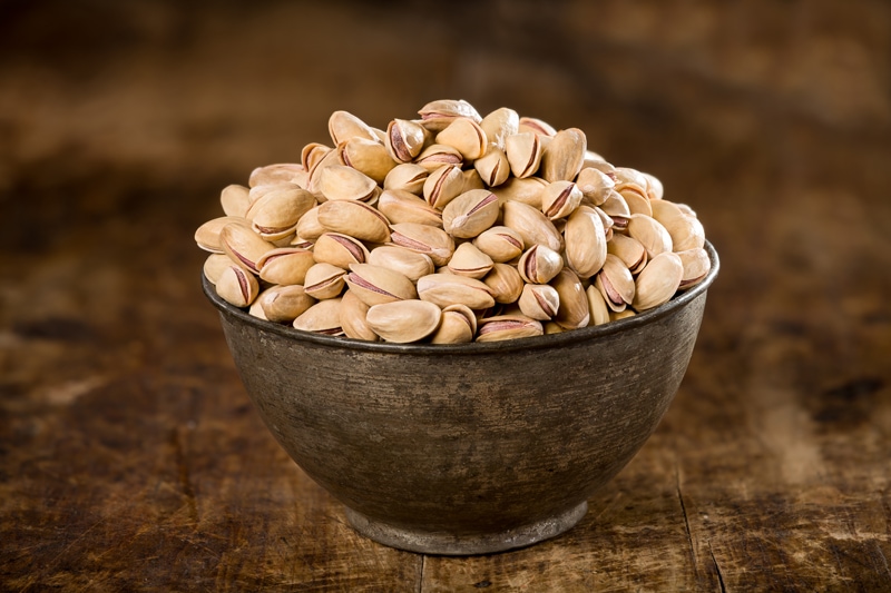 Pistachio Pedestal, Nut Bowl, Pistachio Shells