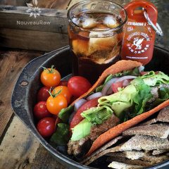 Gluten Free Red Pepper Corn Tortilla Wraps with Nouveau Raw