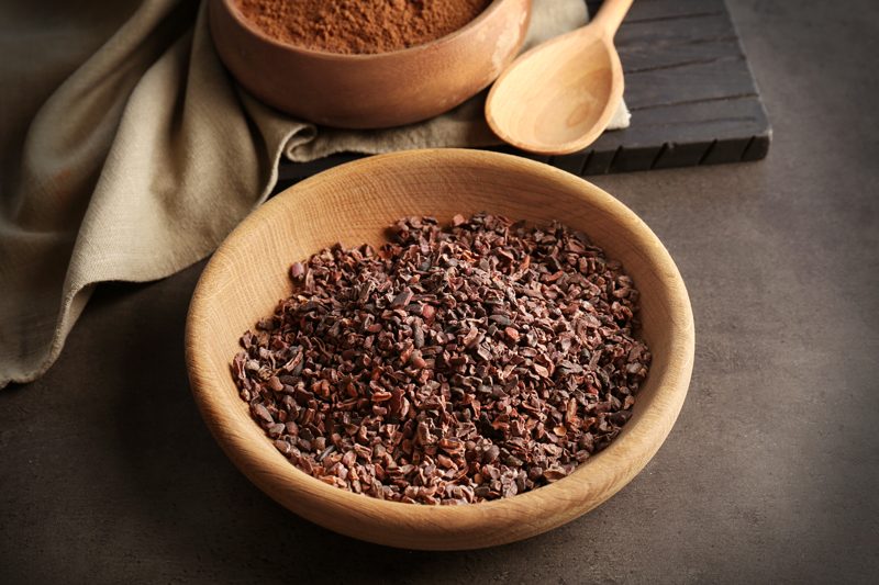 cacao-nibs-in-wooden-bowl