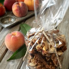 raw, vegan, gluten-free Ginger Peach Granola