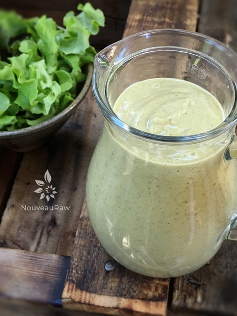 an over view of rich Creamy-Zucchini-Dressing
