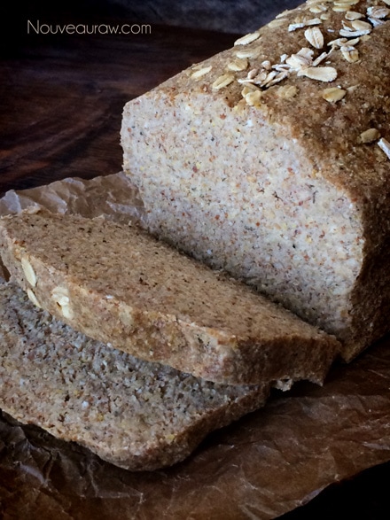 Healthly Gluten-Free Honey Oat Cinnamon Bread Slices on a Parchment Paper
