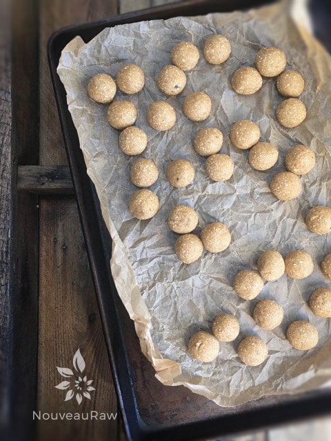 Roll the batter into small balls and freeze.