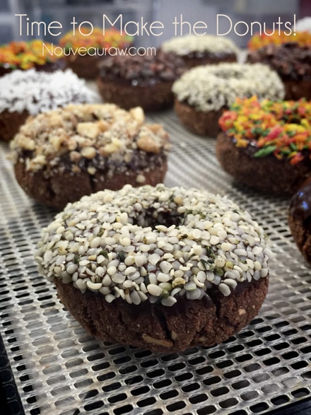 raw vegan gluten-free Double Chocolate Cake Doughnuts