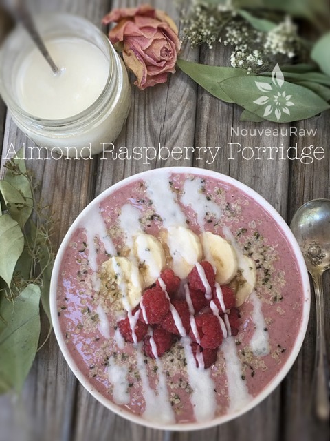 Yummy Raw Gluten-Free Almond Raspberry Porridge Recipe 