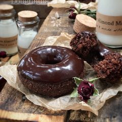 vegan raw chocolate donuts from Nouveau Raw