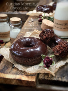 vegan raw chocolate donuts from Nouveau Raw