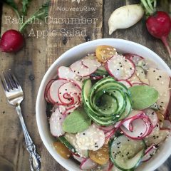 raw, vegan, gluten-free, and nut-free Radish Cucumber Apple Salad
