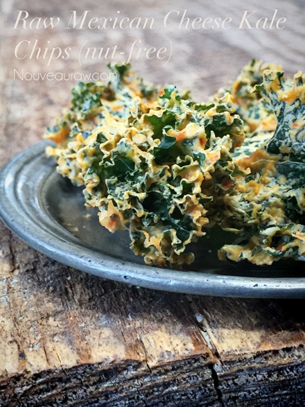 Mexican Cheese Kale Chips (raw, vegan, gluten-free, nut-free)