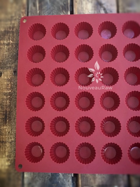 I used this silicon mold to make myraw, gluten-free Cherry Coconut Thumprints.