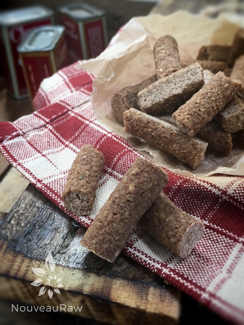 close up of an gluten-free Cinnamon and Sugar Pretzels displayed on a red and white towel