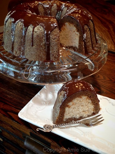 Gorgeous and toothsome Raw Almond Cardamon Bundt Cake, perfect for parties 