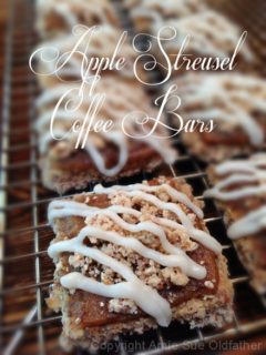 Raw, vegan, gluten-free Apple Streusel Coffee Bars