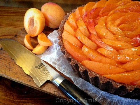 Delicious Raw Gluten-Free Cardamom Laced Apricot Blush Cream Pie