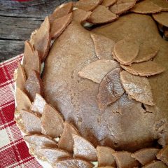 Raw, Vegan, Gluten Free Apple Pie with Buttery Walnut Crust