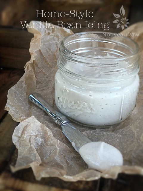 Home-Style-Vanilla-Bean Icing featured in a mason jar