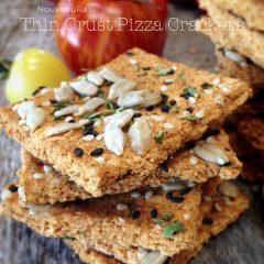 Raw, Vegan, Gluten-free Thin Crust Pizza Crackers