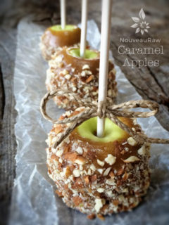 Raw, Vegan, Gluten Free Caramel Apples