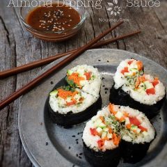 Raw, vegan, and gluten-free sushi hearts