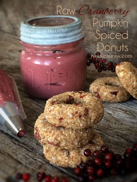Raw Gluten-Free Cranberry Pumpkin Spiced Donuts Recipe