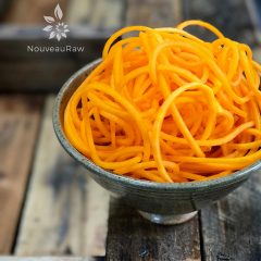 Butternut Squash noodles - Raw, Vegan, Gluten-Free, Nut-Free