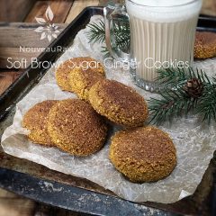 Raw, Vegan, Gluten free Soft Brown Sugar Ginger Cookies