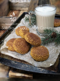 Raw, Vegan, Gluten free Soft Brown Sugar Ginger Cookies