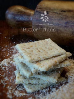 Raw, Vegan, Gluten Free Butter Crackers