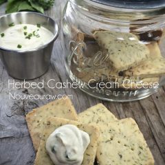 Herbed Cashew Cheese recipe (Raw, Gluten-Free, Vegan)