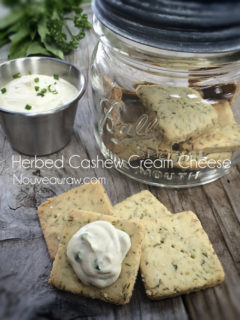 Herbed Cashew Cheese recipe (Raw, Gluten-Free, Vegan)