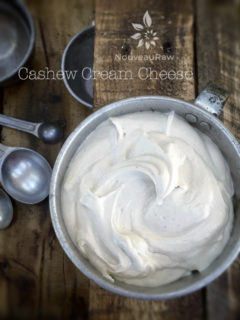 raw, vegan Cream Cheese made from Cashews