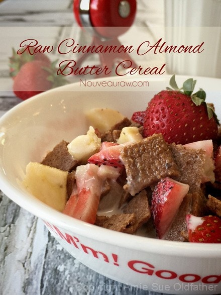 Raw Cinnamon Almond Butter Cereal Recipe