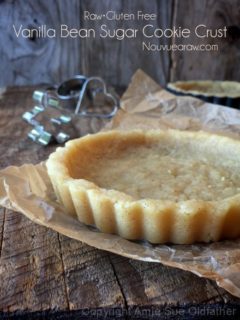 raw, vegan, gluten-free Vanilla Bean Sugar Cookie Crust