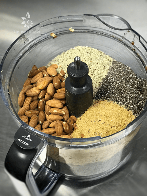 blending the ingredients for Granola-Crunch'Ola-Cereal-7