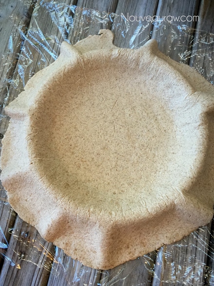 remove the plastic from the crust