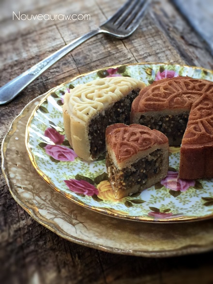A Delicious slice of Raw Gluten-Free Chinese Mid-Autumn Mooncake