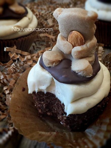 Cutest & Delicious Raw Cuddly Brown Bear Cupcakes, kids love this