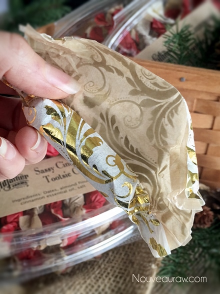 Sassy Cinnamon Tootsie Chews wrapped in festive foil