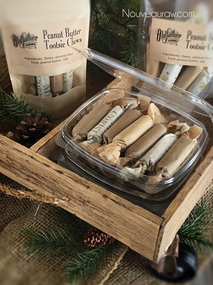 displaying Peanut Butter Tootsie Chews packaged for gift giving