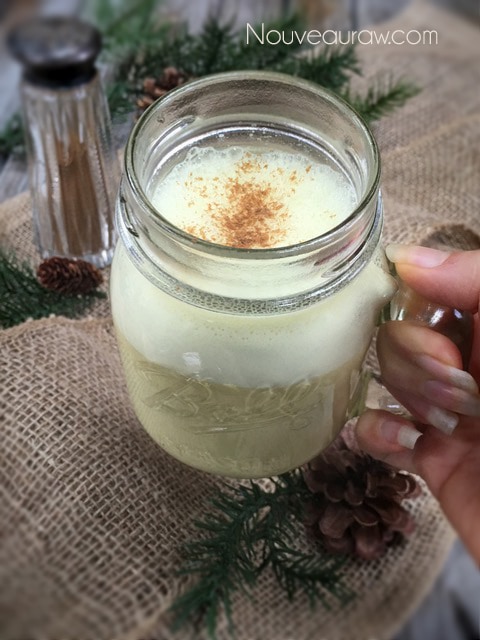Raw Haelthy Golden Turmeric Almond Milk in a Glass Jar