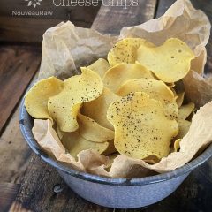 Raw Recipes -Tarragon Mustard Cheese Chips