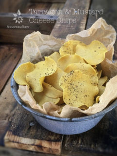 Raw Recipes -Tarragon Mustard Cheese Chips