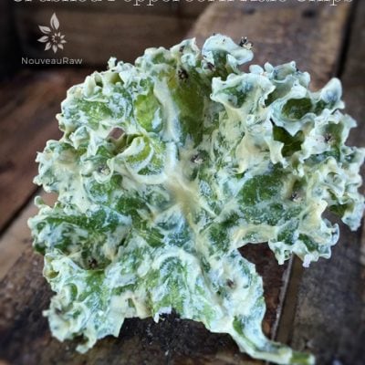 Raw, Vegan Crushed Peppercorn Kale Chips
