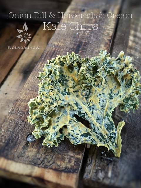 Onion-Dill-&-Horseradish-Cream-Kale-Chips are the perfect replace for processed potato chips