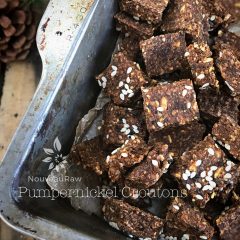 Vegan GLuten Free Pumpernickel Croutons