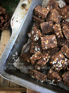 Vegan GLuten Free Pumpernickel Croutons