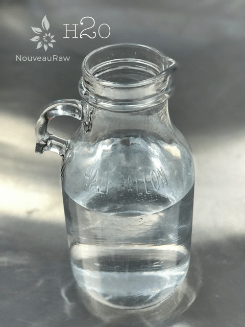 a pitcher of water