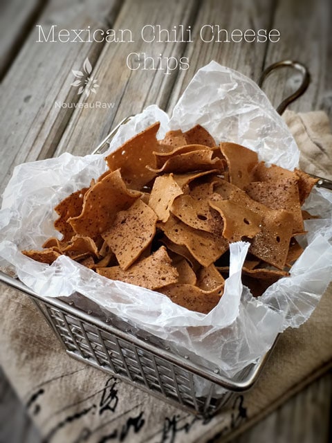 a wire basket of Mexican Chili Cheese Chips