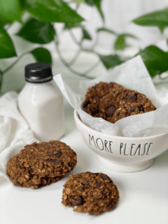 gluten-free vegan Pumpkin Spice Latte Cookies | Raw and Baked Option